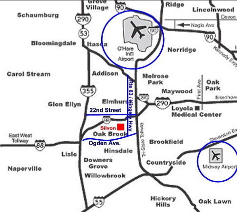 Driving directions from Chicago airport