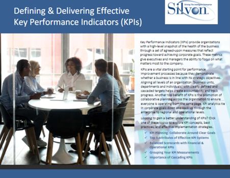 Defining & Delivering Effective Key Performance Indicators (KPIs) White Paper